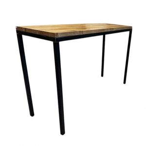 Table haute bois & métal