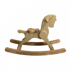 Cheval à bascule en bois